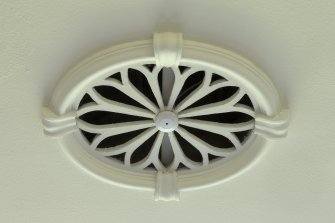 1st floor. Lounge. Detail of ceiling ventilator.