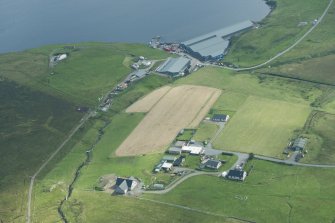 Oblique aerial view of Girlsta, looking SSE.