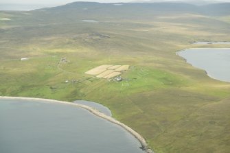 General oblique aerial view of Copister, looking SW.