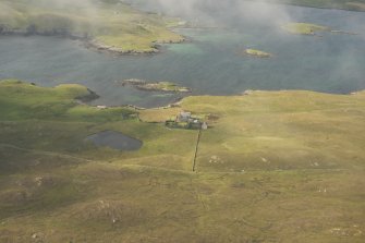 Oblique aerial view of Vaila House, looking NNW.