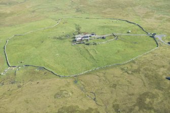 Oblique aerial view of Pinhoulland, looking SE.