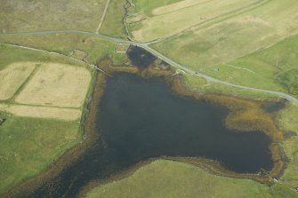 Oblique aerial view of Grunnavoe, looking ENE.