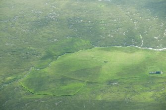 Oblique aerial view of Riggin of Setter, Fetlar, looking ESE.