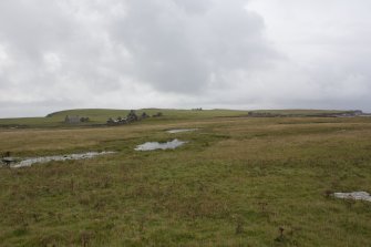 General view of farmsteads, Swona, looking S.