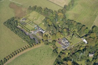 Oblique aerial view of Geilston House, looking NNW.