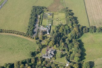 Oblique aerial view of Geilston House, looking NW.