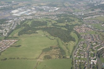 Oblique aerial view of Elderslie Golf Course, looking N.