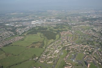 Oblique aerial view of Elderslie Golf Course, looking N.