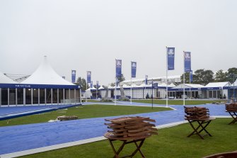 Ryder Cup tented village from north east.