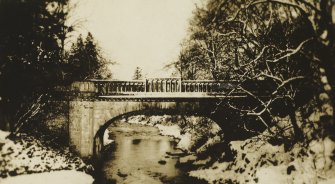 View of bridge at Stobs Castle.
