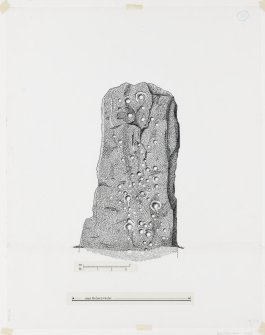 Publication drawing; Ballymeanoch stone B, NE face.