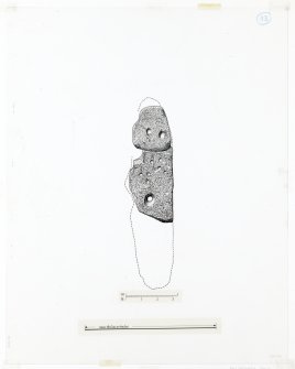 Publication drawing; Ballymeanoch stone (G), E face.