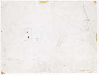 Survey drawing, site plan and detail: standing stones, Carse.