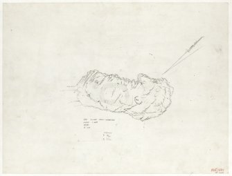 Survey drawing; dun, Eilean Math-ghamhna.