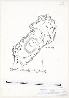 Publication drawing; dun, Eilean Math-ghamhna.