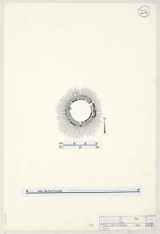 Publication drawing; dun, Loch Glashan.