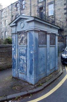 General view of Police Call Box, Merchiston Avenue, Edinburgh, taken from the north-west.
