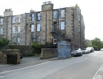 General view of Police Call Box, Merchiston Avenue, Edinburgh, taken from the north-west.