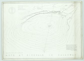 Plan of Kirkclaugh motte.