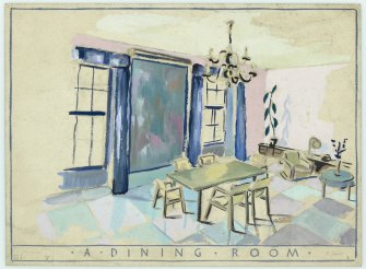 Student drawing of 'A Dining Room'