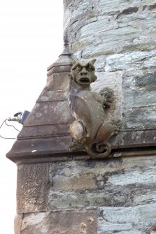 Detail of gargoyle at north east corner of building, Burgh Halls, Dunoon