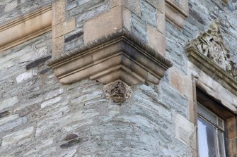 Detail of corbel boss on north east corner