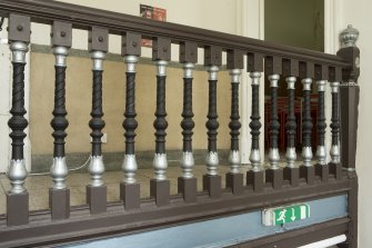 Interior. View of balustrade to 1st floor landing