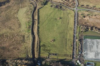 Oblique aerial view of the Bogton airfield, looking NE.