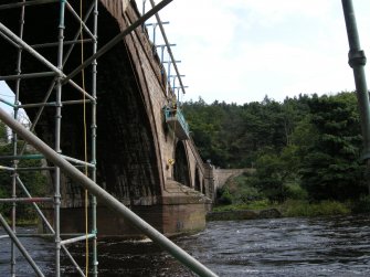 Photograph from Masons marks survey, Lower North Water Bridge, Angus