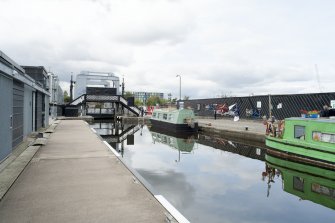 General view of Leamington Lifting Bridge, Union Canal, Gilmore Park, Edinburgh, from the north-east