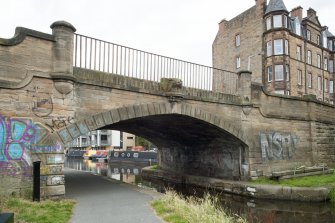 General view of Bridge No 1, Union Canal, Viewforth, Edinburgh, from the west