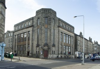 General view of Fountainbridge Public Library, 137 Dundee Street, Edinburgh, taken from the north-east.