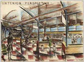 General Travelling Agency, interior perspective
