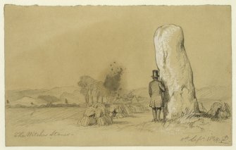 Drawing of the Witches' Stane.