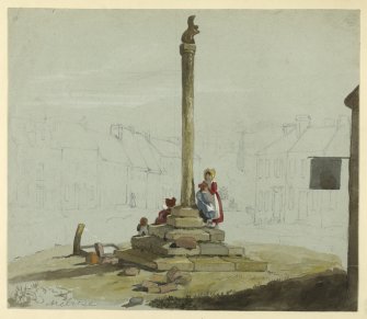 Drawing of Melrose Market Cross