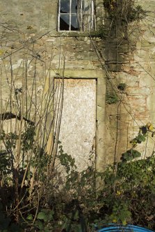 Detail of doorway on south elevation.