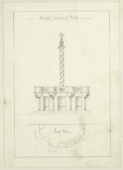 Drawing of Perth Market Cross.