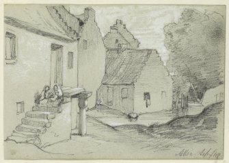 Drawing of town house in Alloa.