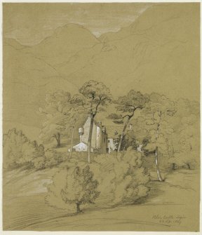 Drawing of Blairlogie Castle from the south.