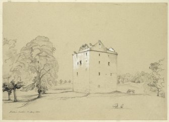Drawing of Niddry Castle.

