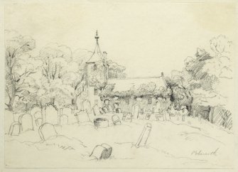 Drawing of Polwarth Church.