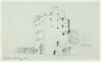 Drawing of Redhouse Castle.