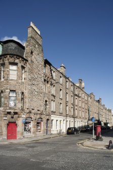 General view of Grove Street, Edinburgh, taken from south-east.