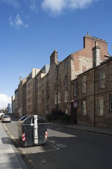 General view of Grove Street, Edinburgh, taken from south.