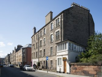 General view of Grove Street, Edinburgh, taken from south.