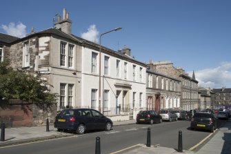 General view of Grove Street, Edinburgh, taken from south-east.