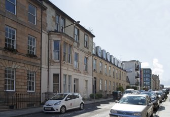 General view of Grove Street, Edinburgh, taken from north-west.