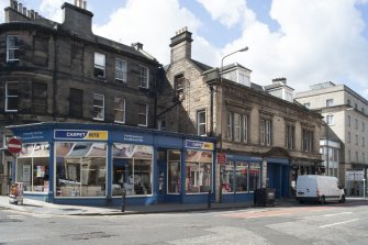 General view of 181-185 Morrison Street, Edinburgh, taken from north-east.