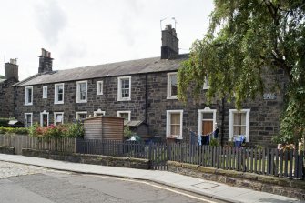 General view of 25-30 Rosebank Cottages, Gardner's Crescent, Edinburgh, taken from the north.