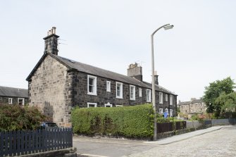 General view of 25-30 Rosebank Cottages, Gardner's Crescent, Edinburgh, taken from the south-east.